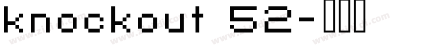 knockout 52字体转换